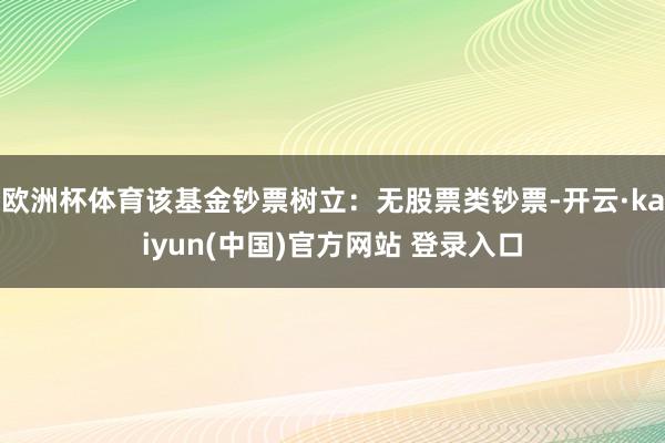 欧洲杯体育该基金钞票树立：无股票类钞票-开云·kaiyun(中国)官方网站 登录入口